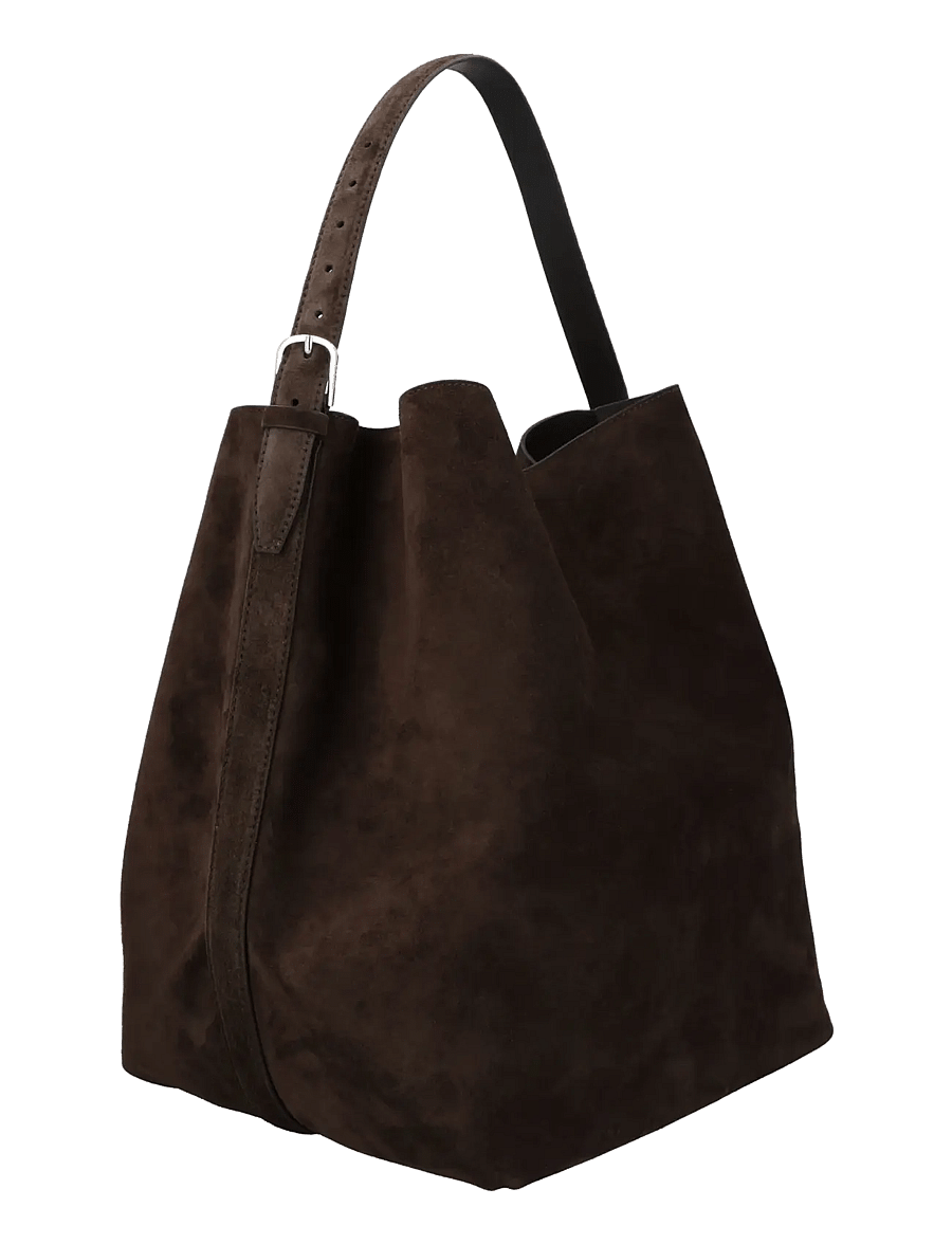 TOTEME - Belted suede tote - tote bags - tan - 2