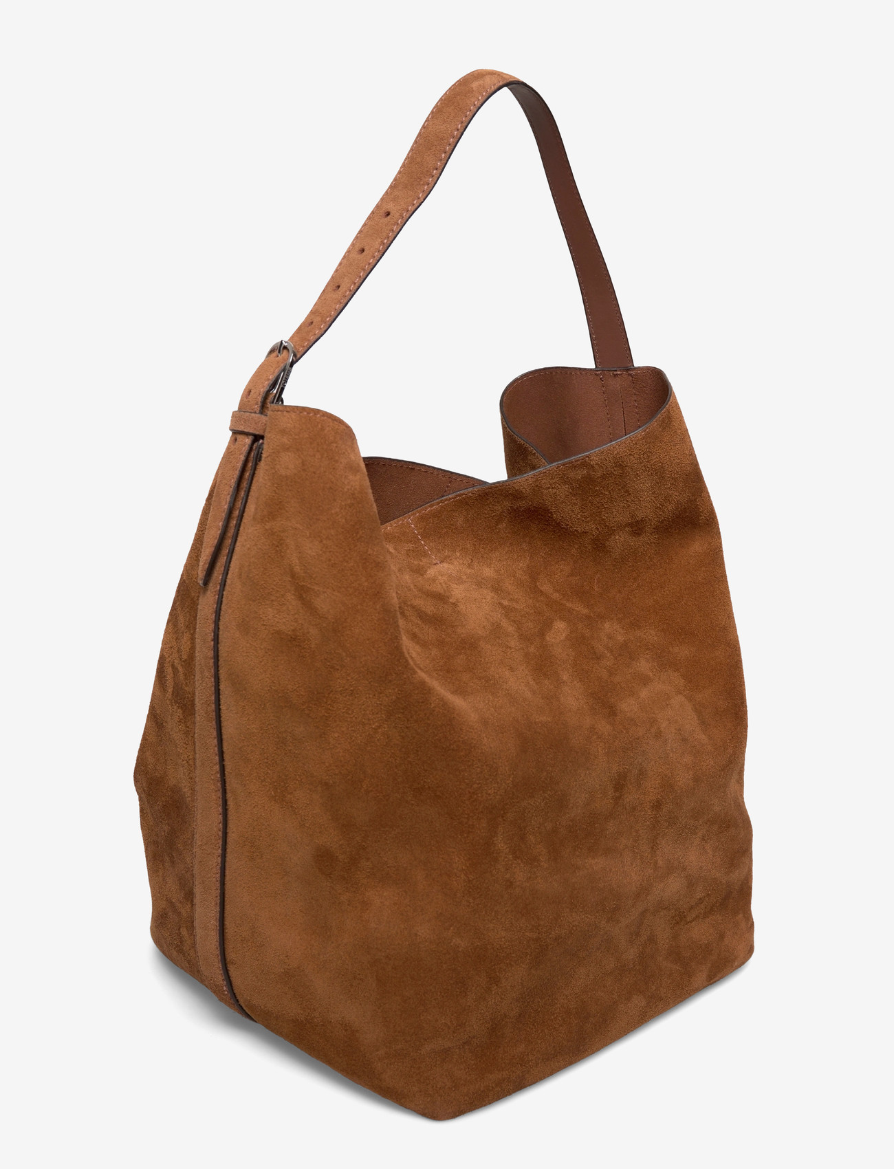 TOTEME - Belted Suede Tote - tote bags - brown - 2