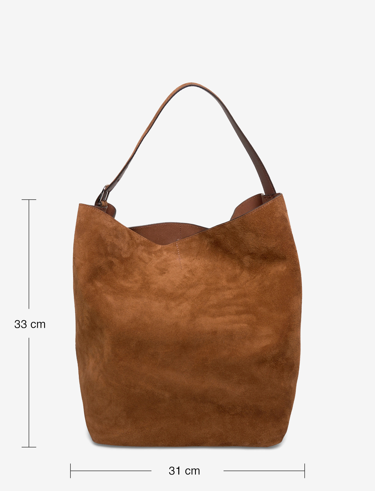 TOTEME - Belted Suede Tote - tote bags - brown - 3
