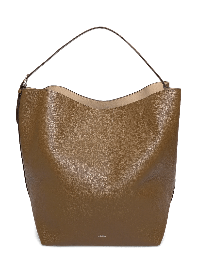 TOTEME - Leather Belted Tote - tote bags - brown - 0