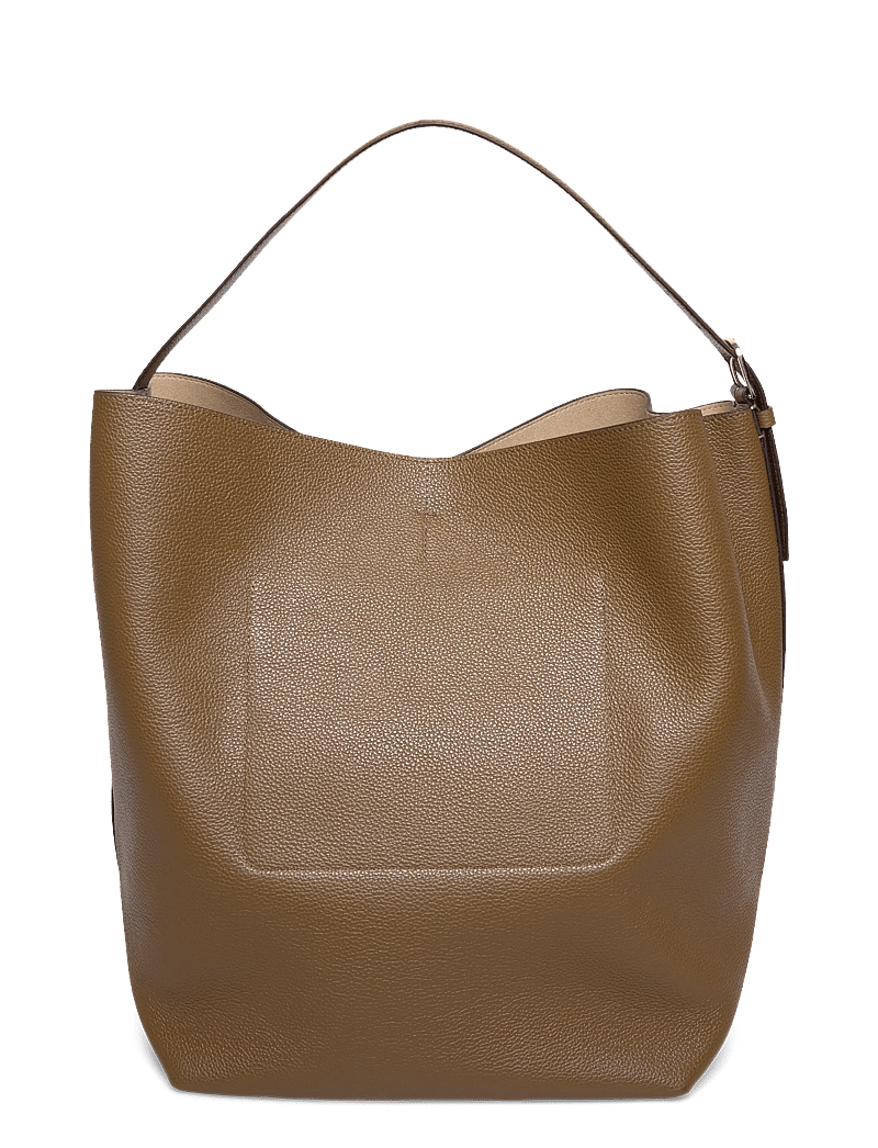 TOTEME - Leather Belted Tote - tote bags - brown - 1