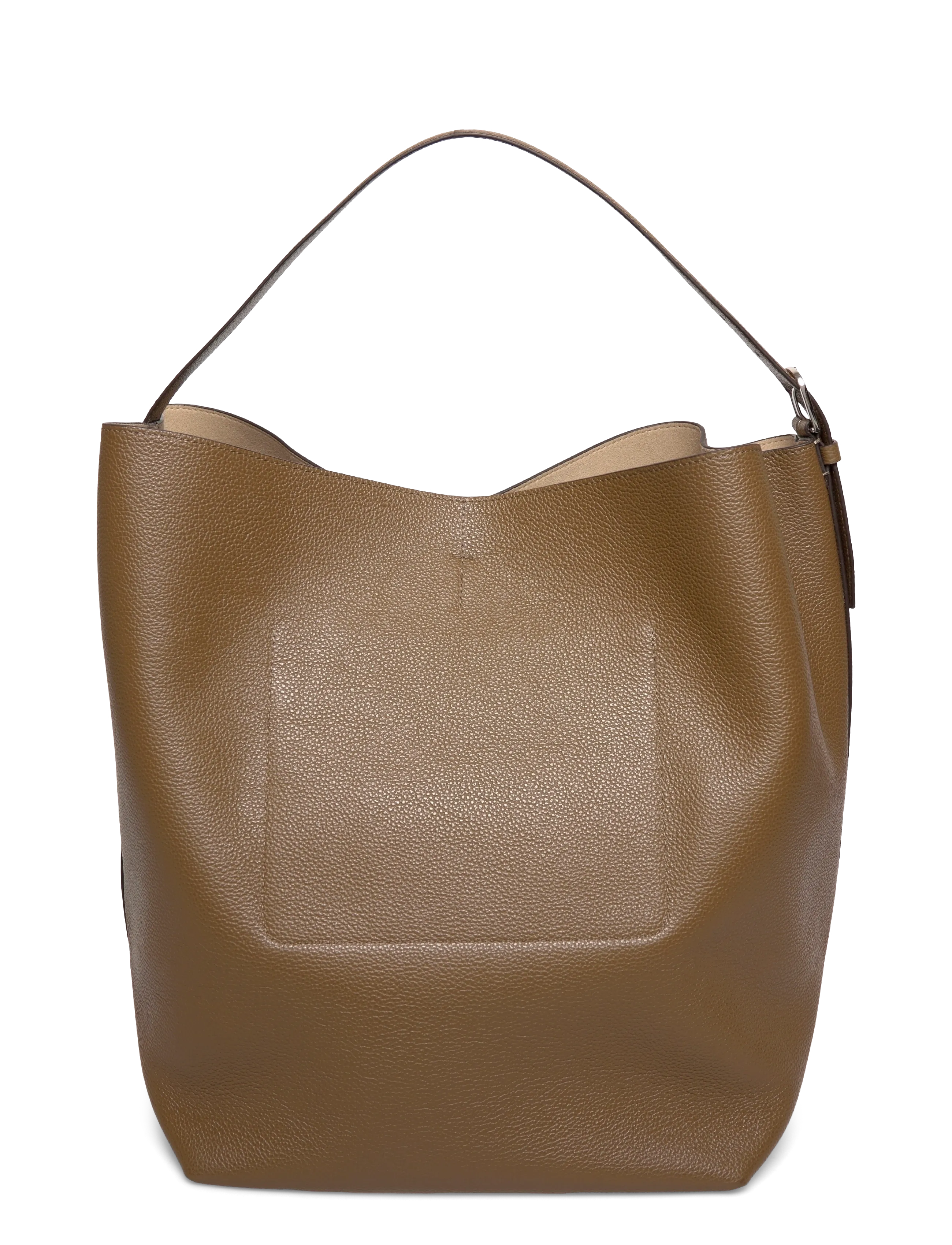 TOTEME - Leather Belted Tote - brown - 1