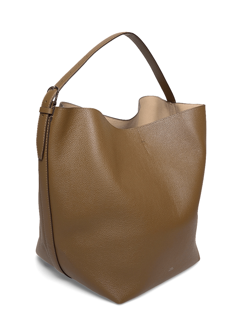 TOTEME - Leather Belted Tote - tote bags - brown - 2