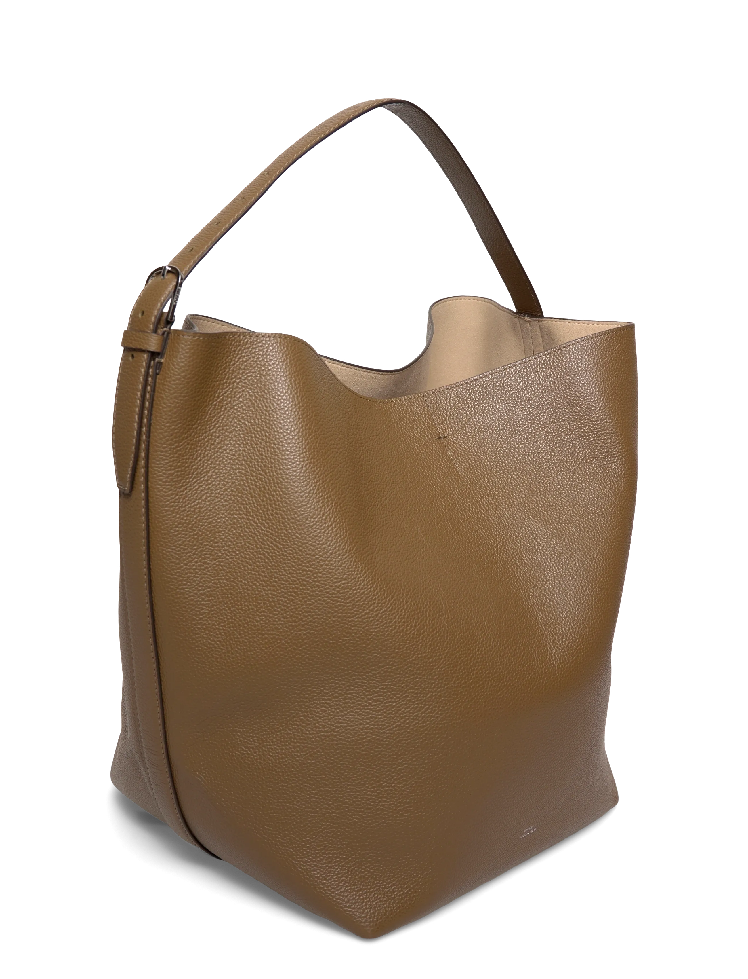 TOTEME - Leather Belted Tote - brown - 2