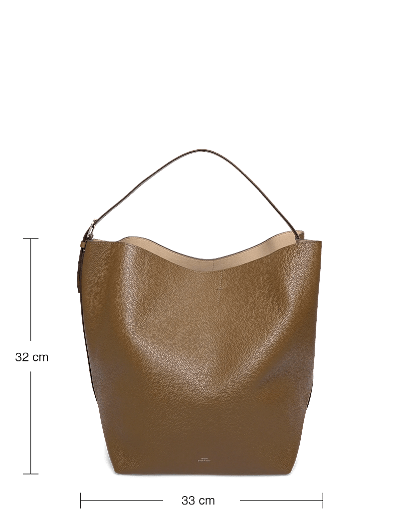 TOTEME - Leather Belted Tote - tote bags - brown - 3