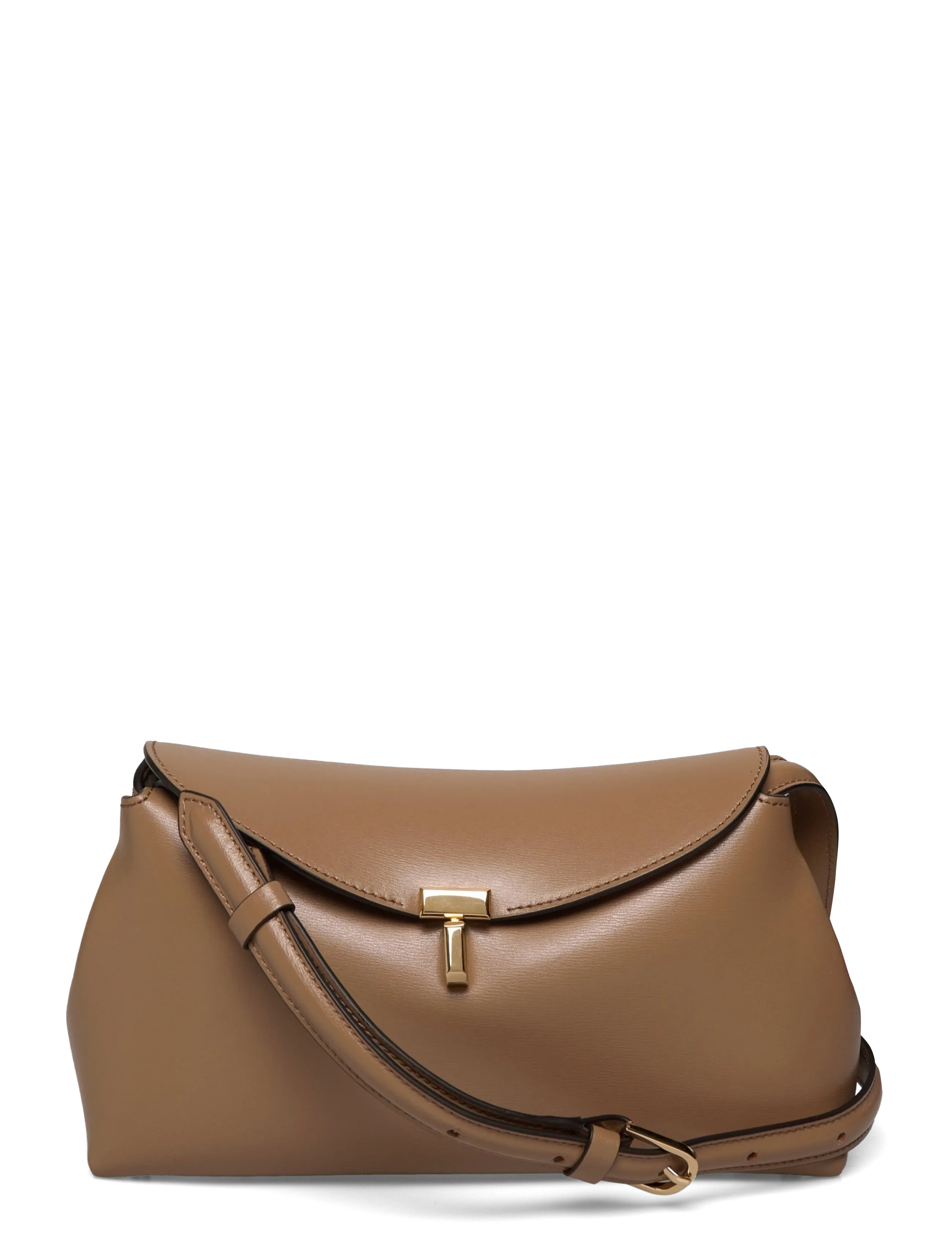 TOTEME T-Lock Clutch Bag - New arrivals - CAMEL / brown