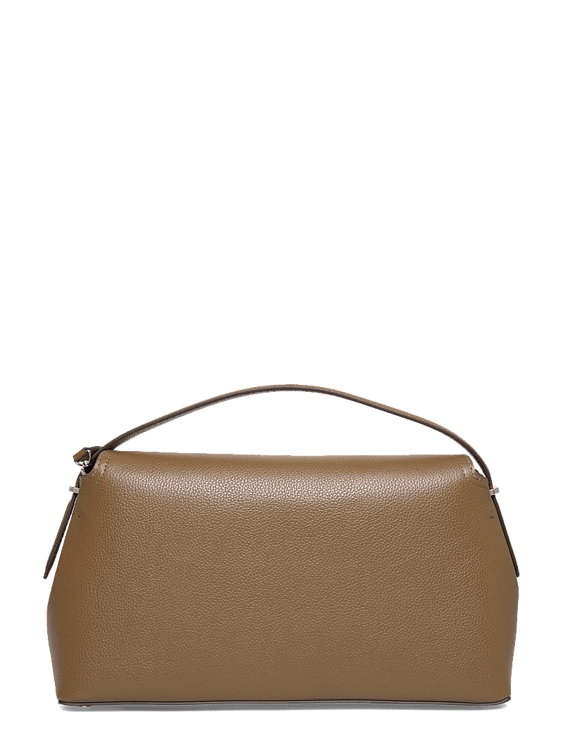 TOTEME - T-Lock Grained-Leather Top-Handle Bag - käekotid - brown - 1