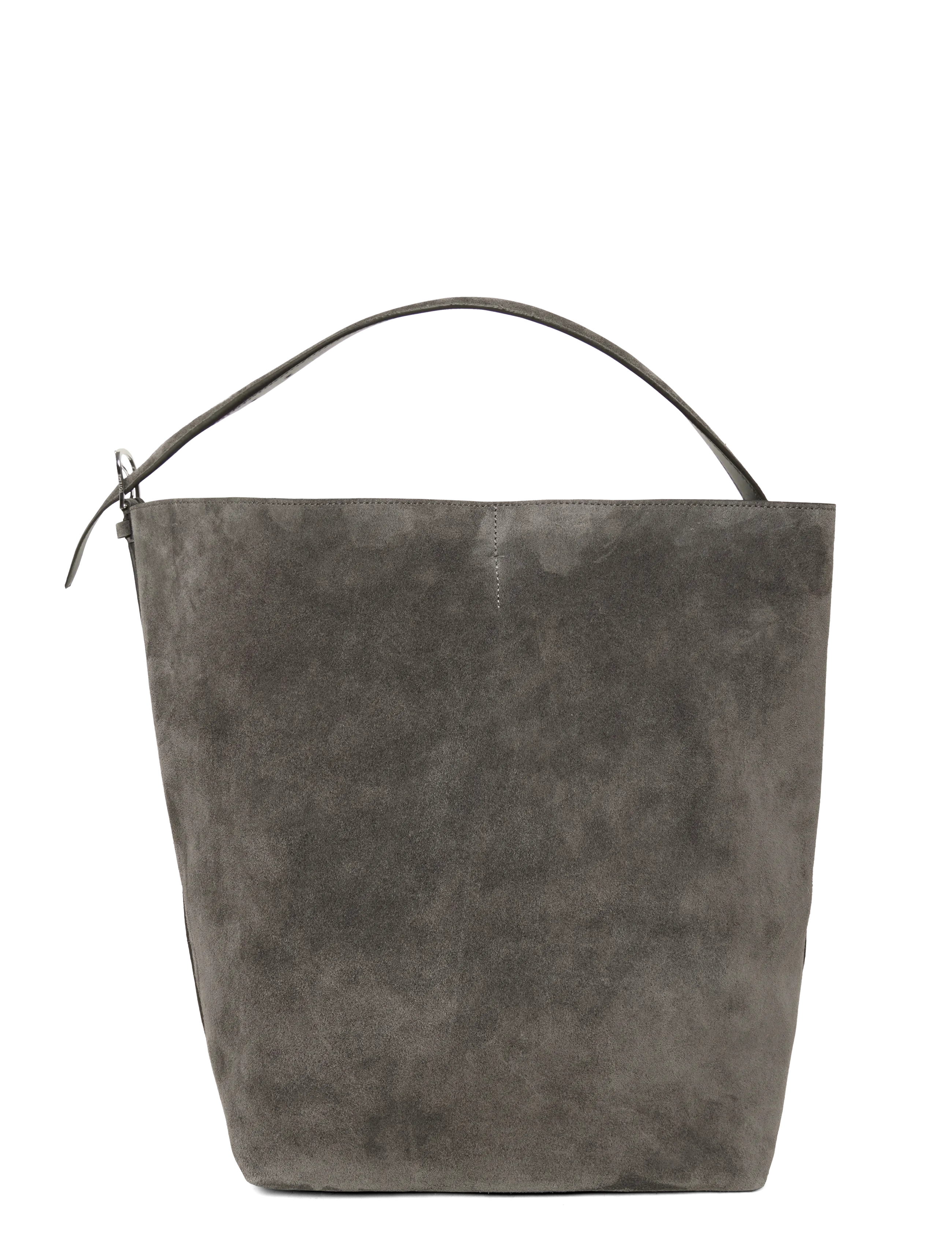 TOTEME Belted Suede Tote Bag - Shopper & Tote Bags - BROWN / brown