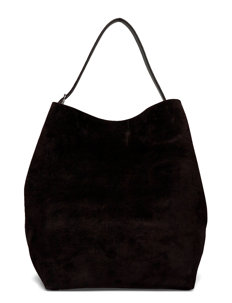 TOTEME - Belted Tote Bag - tote bags - black - 0