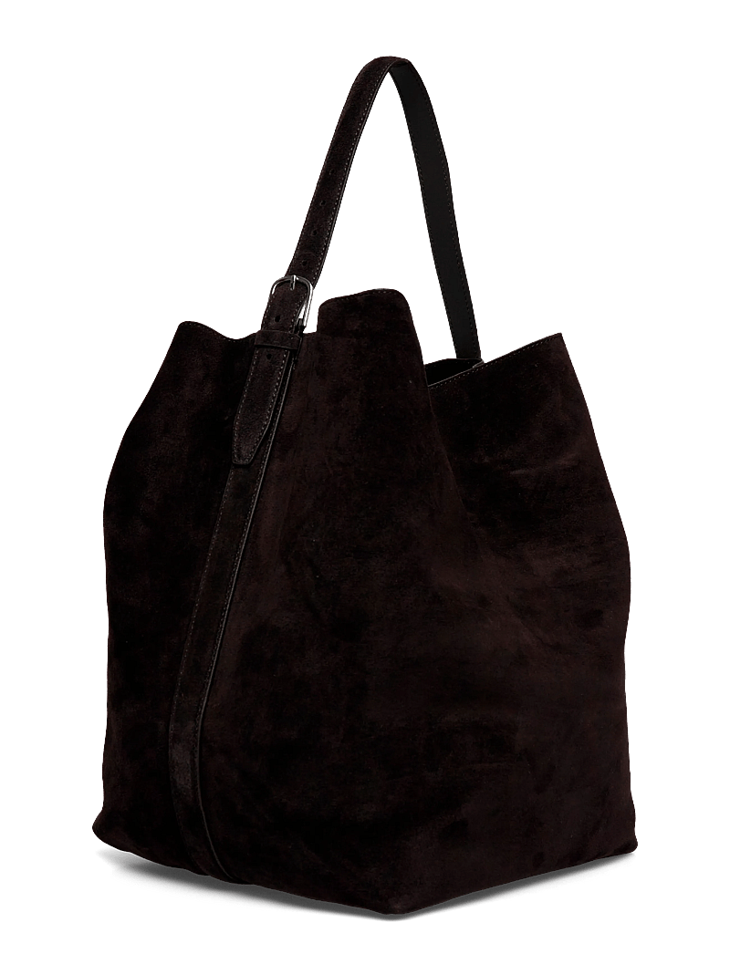 TOTEME - Belted Tote Bag - tote bags - black - 2