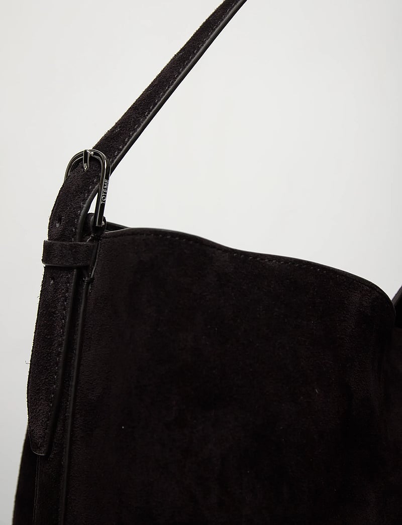 TOTEME - Belted Tote Bag - tote bags - black - 4