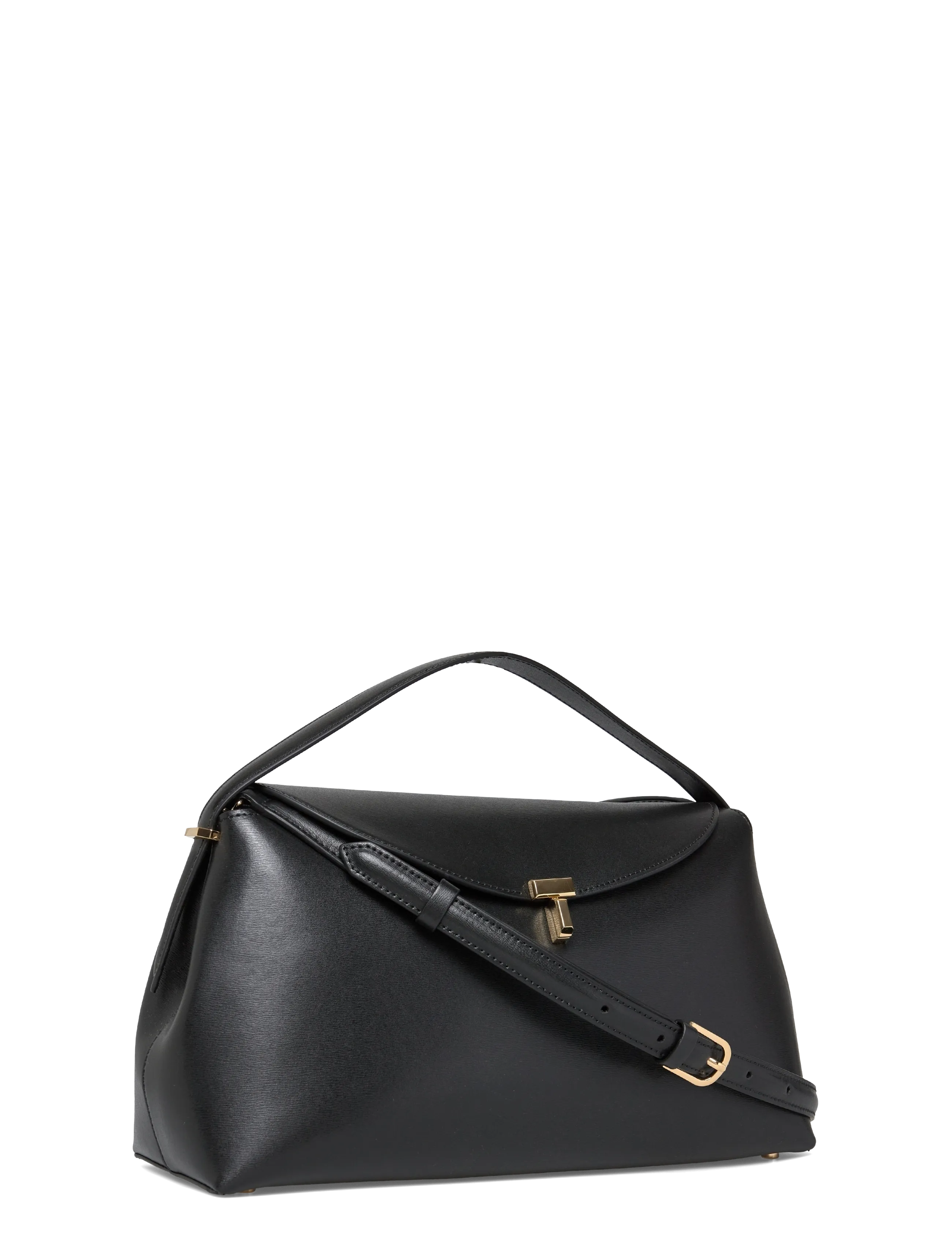TOTEME - T-Lock Leather Bag - black - 2