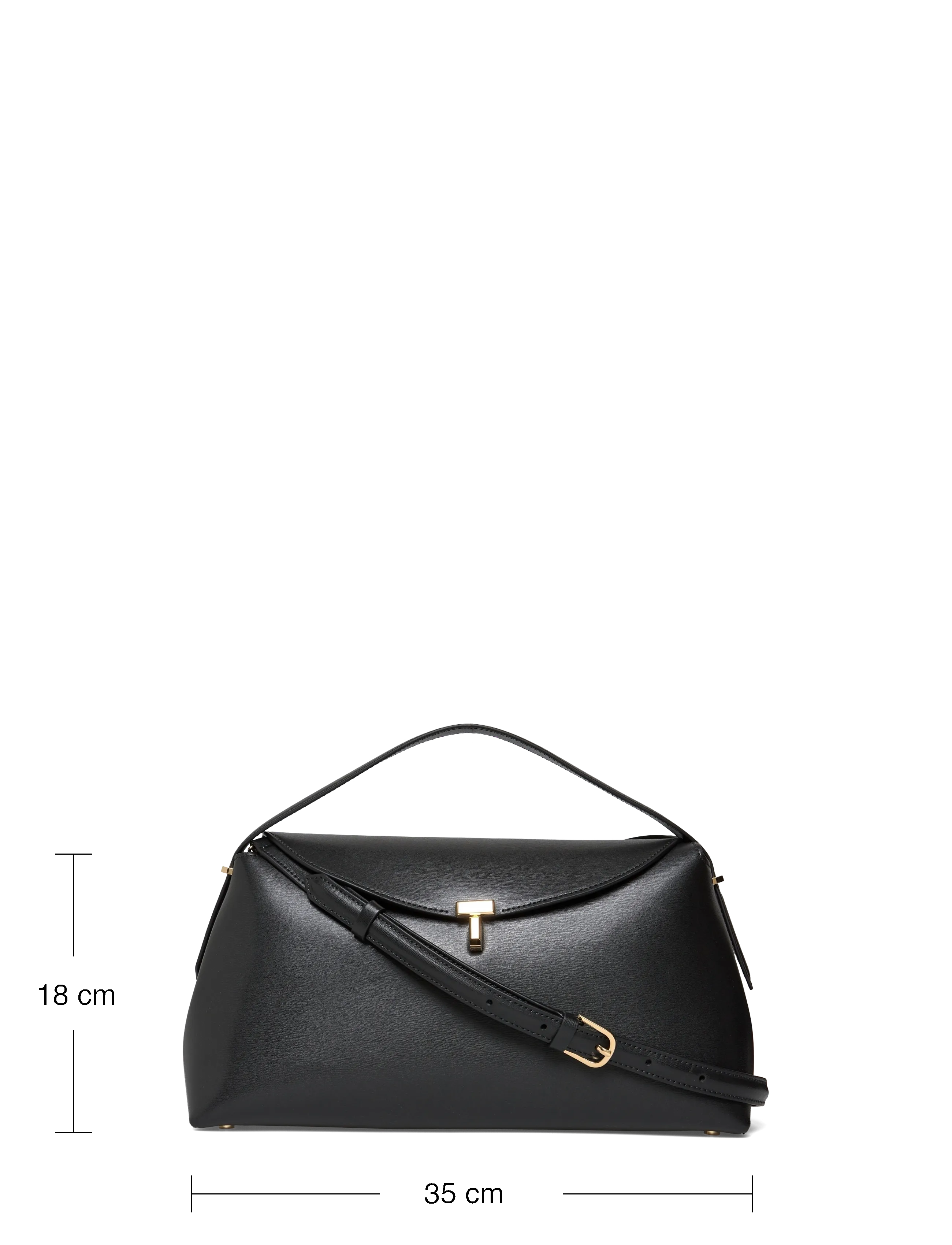 TOTEME - T-Lock Leather Bag - black - 3