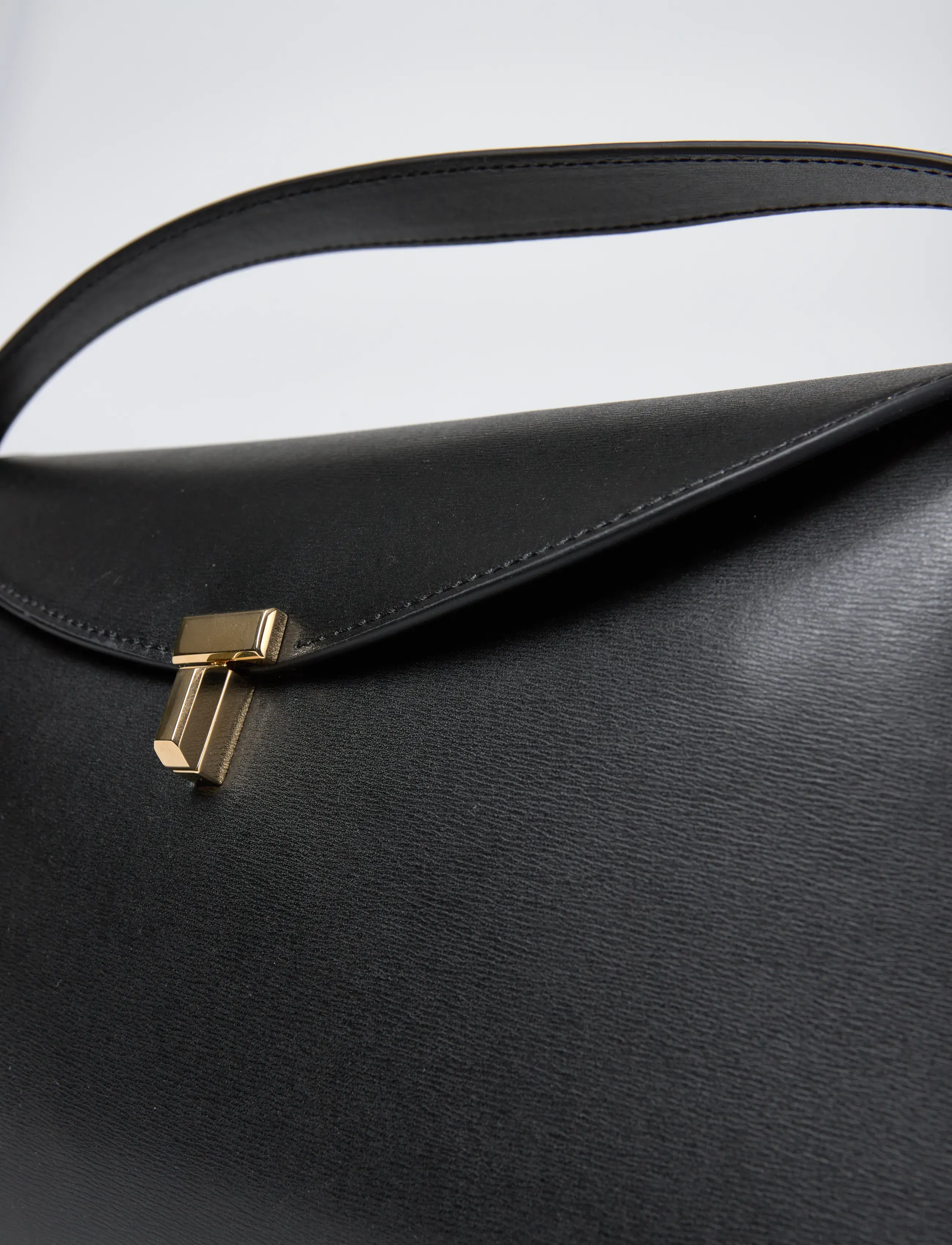 TOTEME - T-Lock Leather Bag - black - 4
