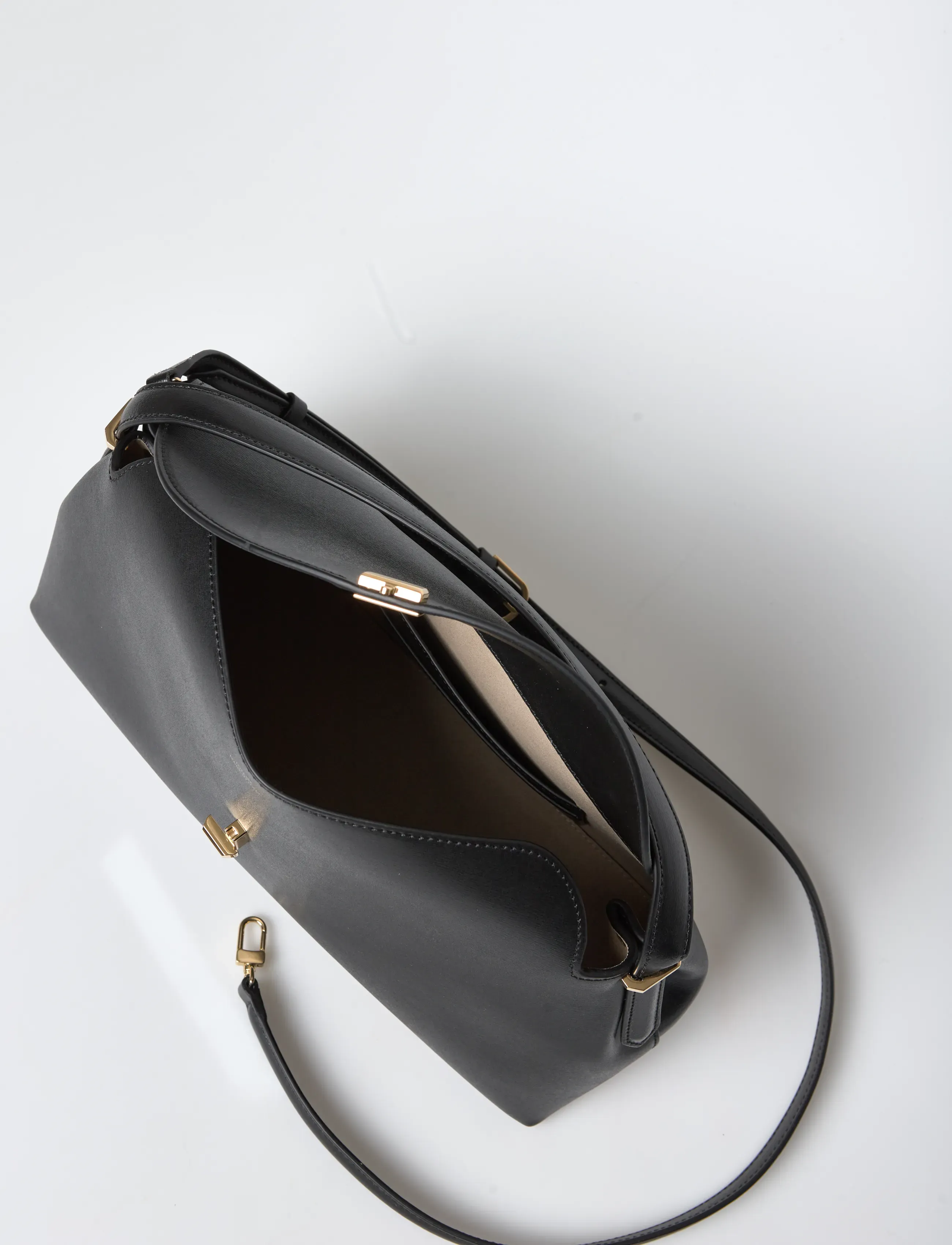 TOTEME - T-Lock Leather Bag - black - 5