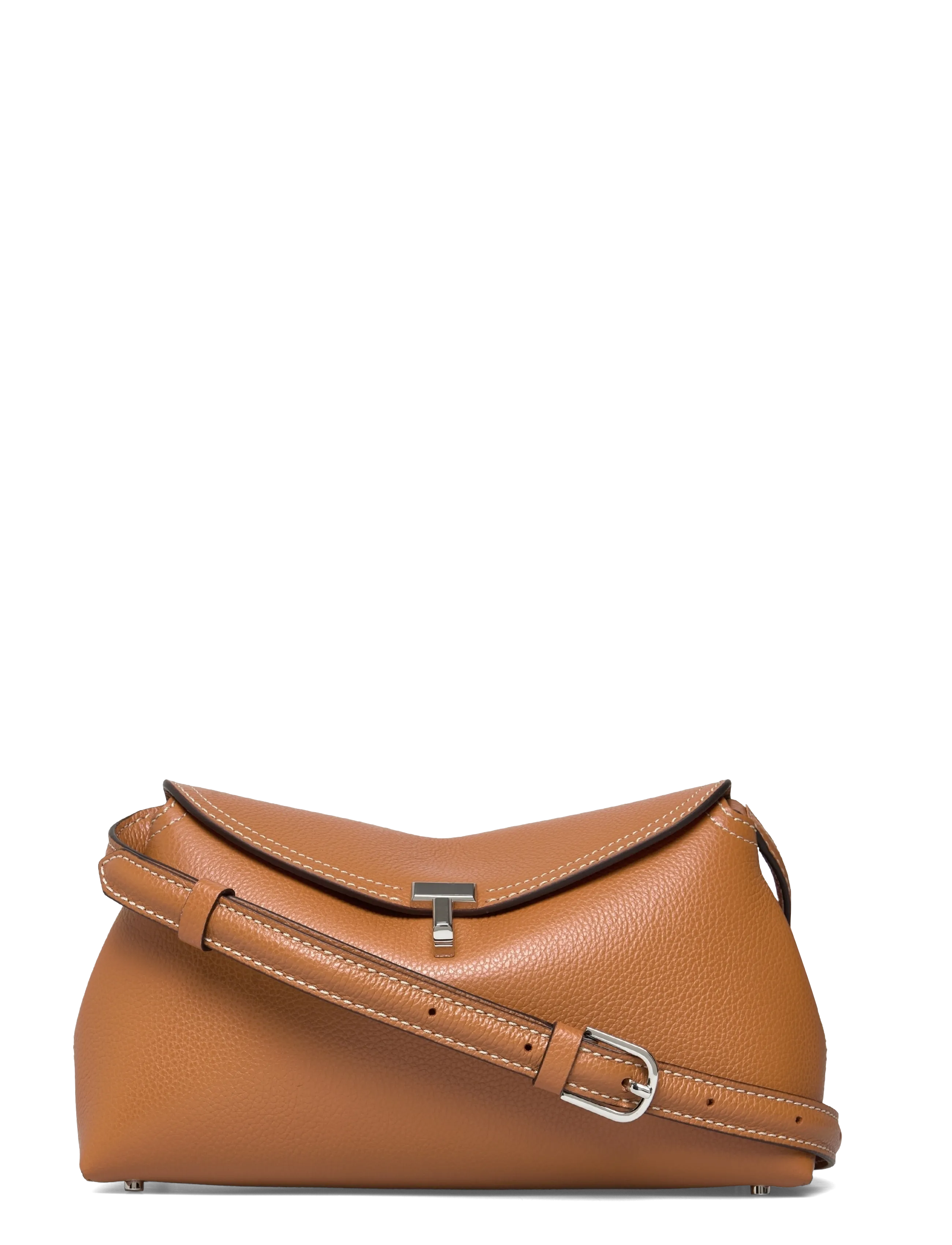 TOTEME T-Lock clutch - Taschen - BROWN / brown