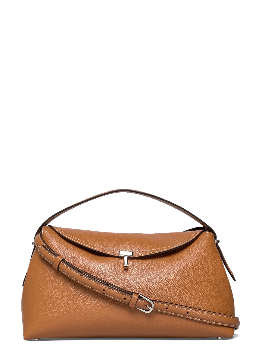 TOTEME - Tote Bag T-Lock Medium - handväskor - brown - 0