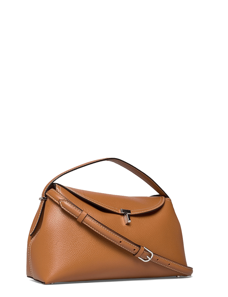 TOTEME - Tote Bag T-Lock Medium - handväskor - brown - 2