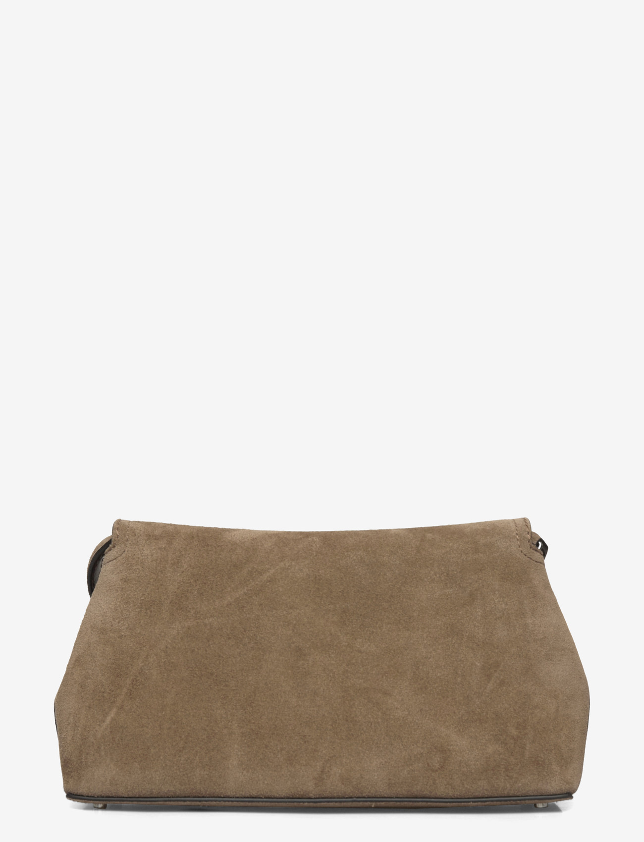TOTEME - Suede T-Lock Clutch - käsilaukut - brown - 1