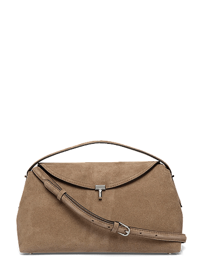 TOTEME T Lock Suede Top Handle Bag - - undefined / undefined