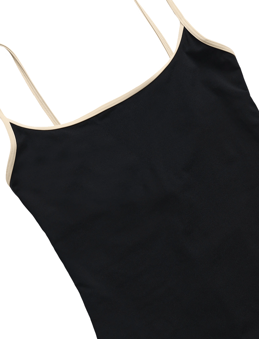 TOTEME - Stripe Edge Swimsuit - badedragter - black - 2