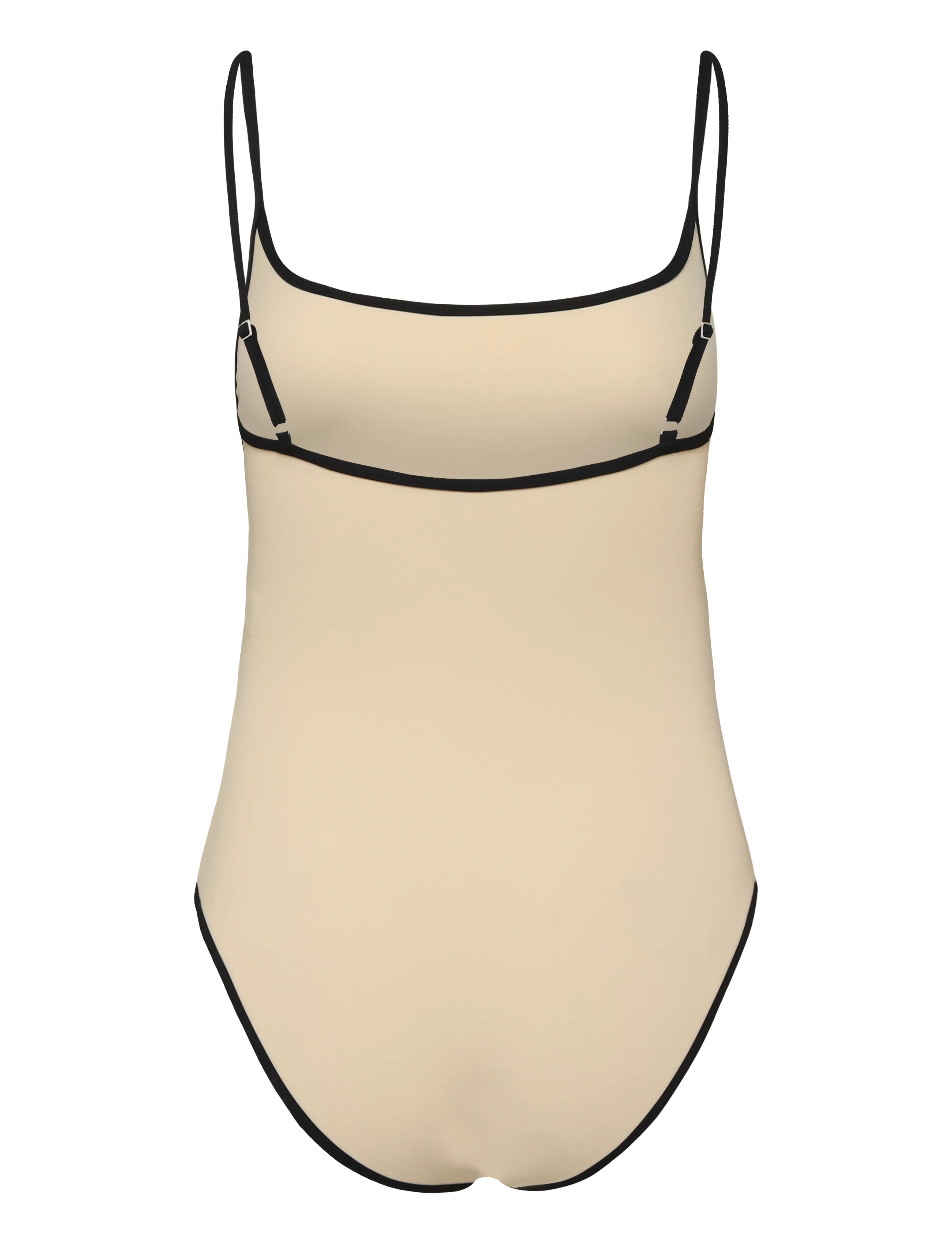 TOTEME - Stripe Edge Swimsuit - badeanzüge - white - 1