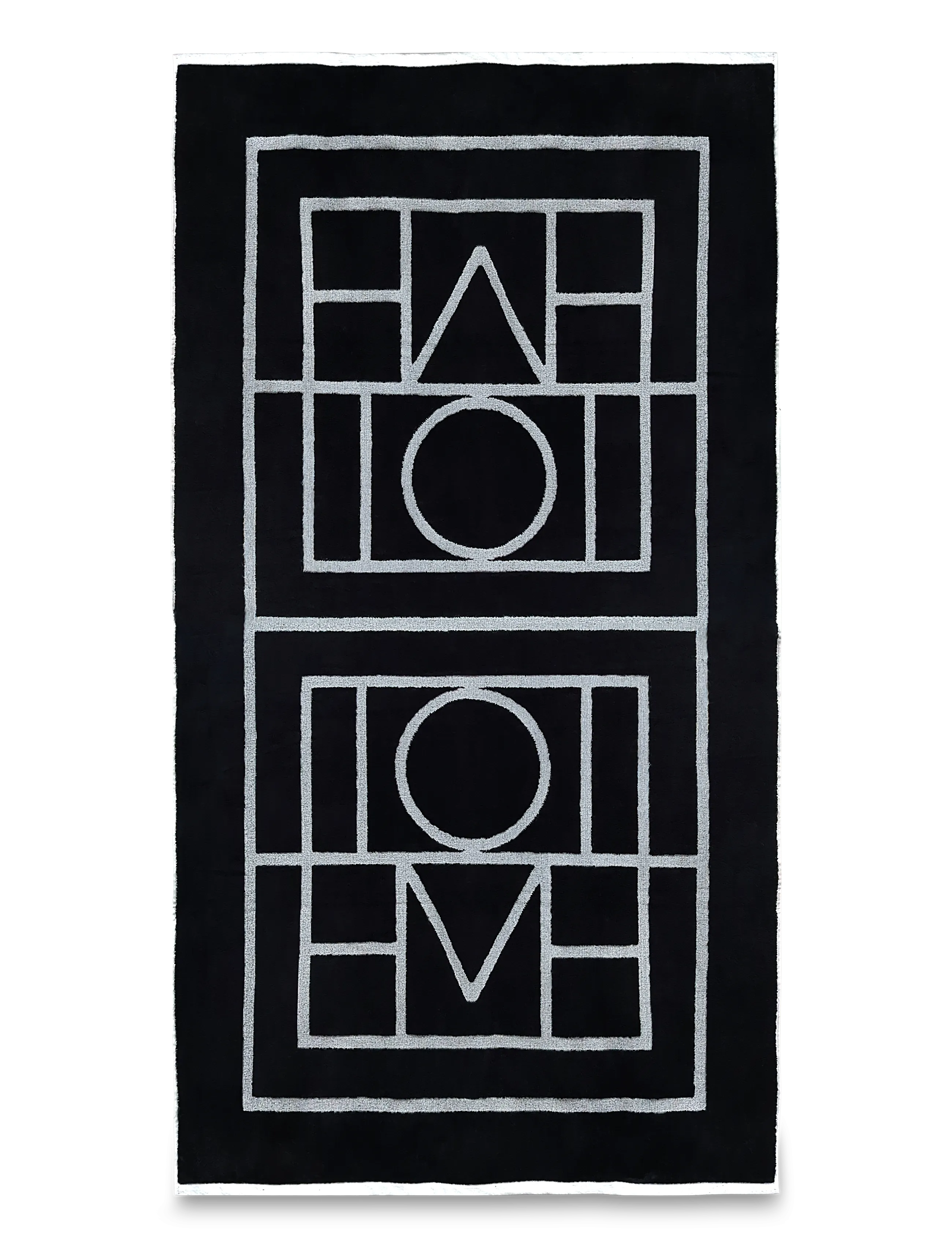 TOTEME Monogram Jacquard Beach Towel - Alles anzeigen - MULTICOLORED / black