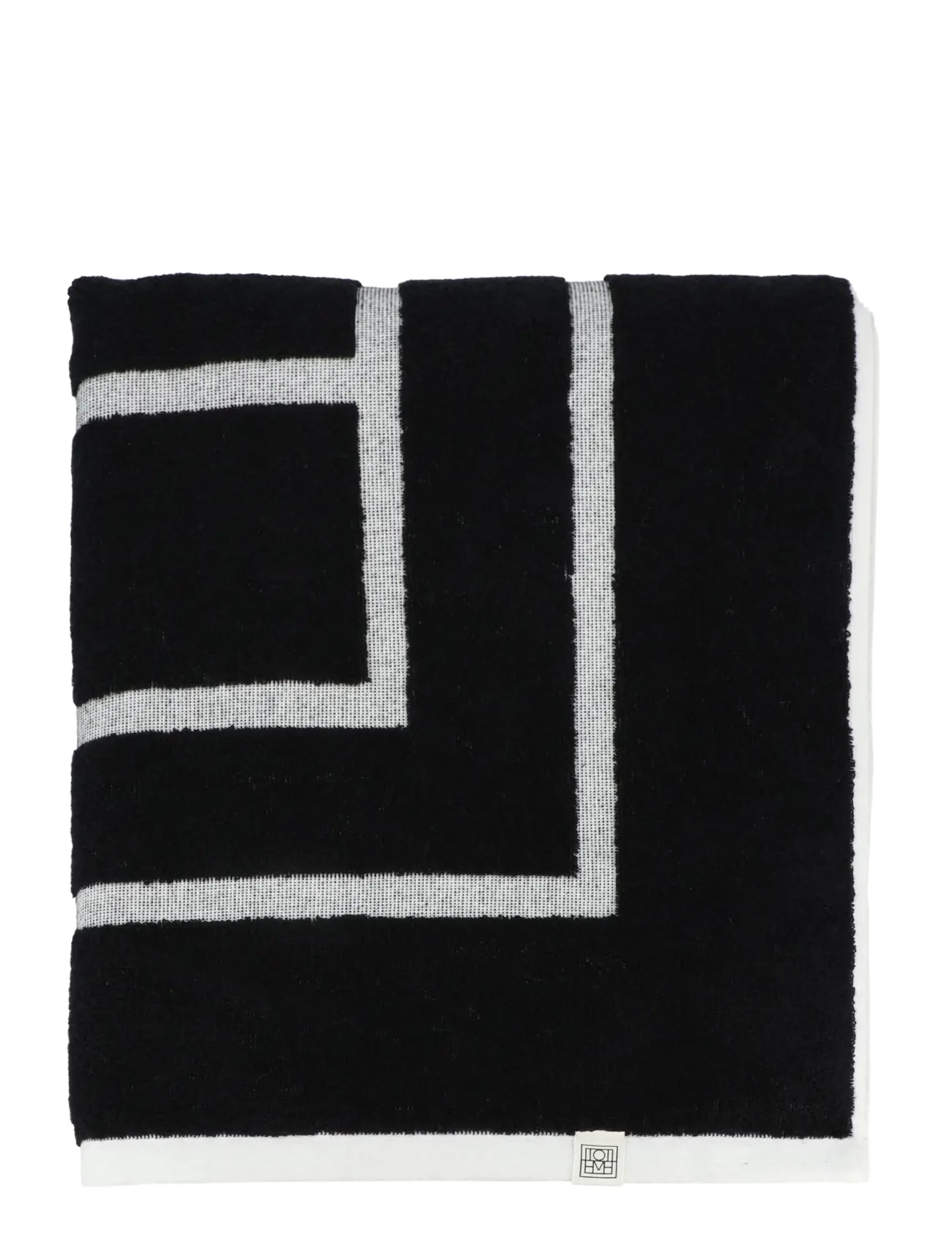TOTEME Monogram Jacquard Beach Towel - Textilier - MULTICOLORED / black