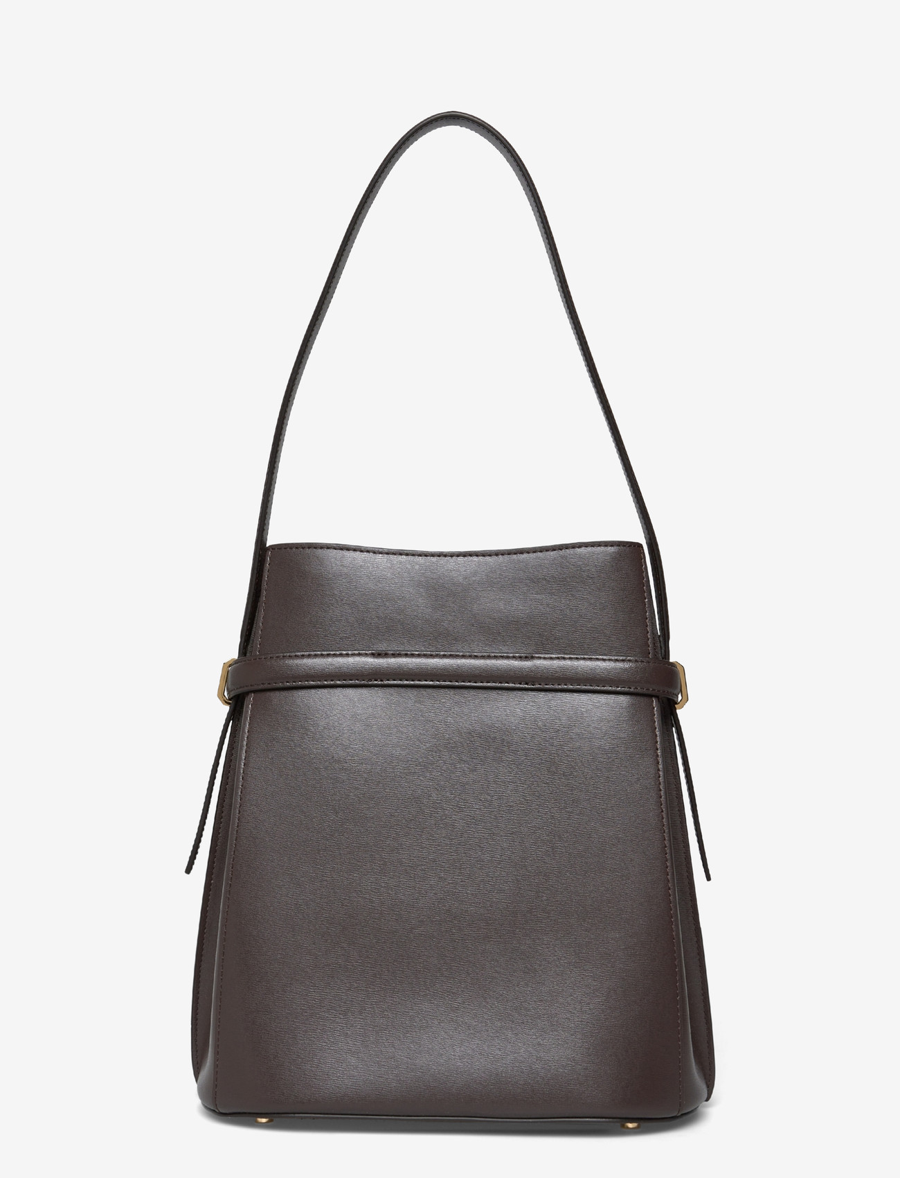 TOTEME - Belted Leather Bucket Bag - særlige begivenheder - bark - 1