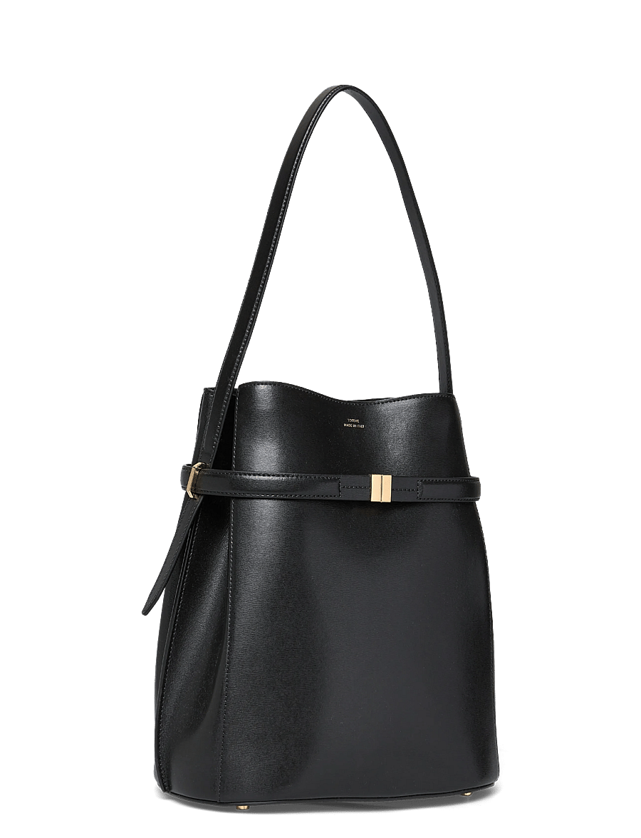 TOTEME - Belted Leather Bucket Bag - special occasions - black - 2