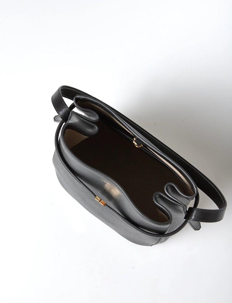 TOTEME - Belted Leather Bucket Bag - special occasions - black - 5