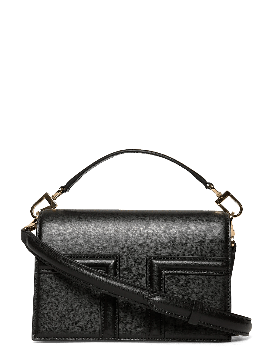 TOTEME - T-Flap mini handbag - crossbody bags - black - 0