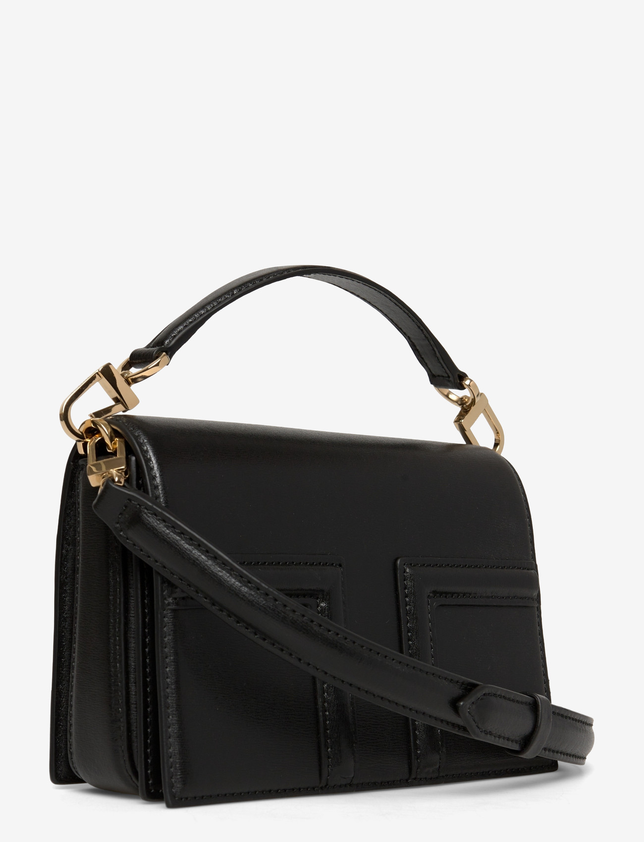 TOTEME - T-Flap mini handbag - crossbody bags - black - 2