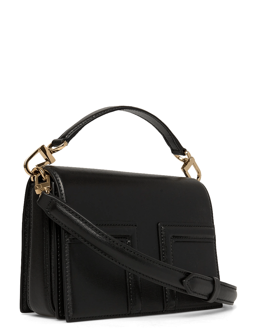 TOTEME - T-Flap mini handbag - crossbody bags - black - 2
