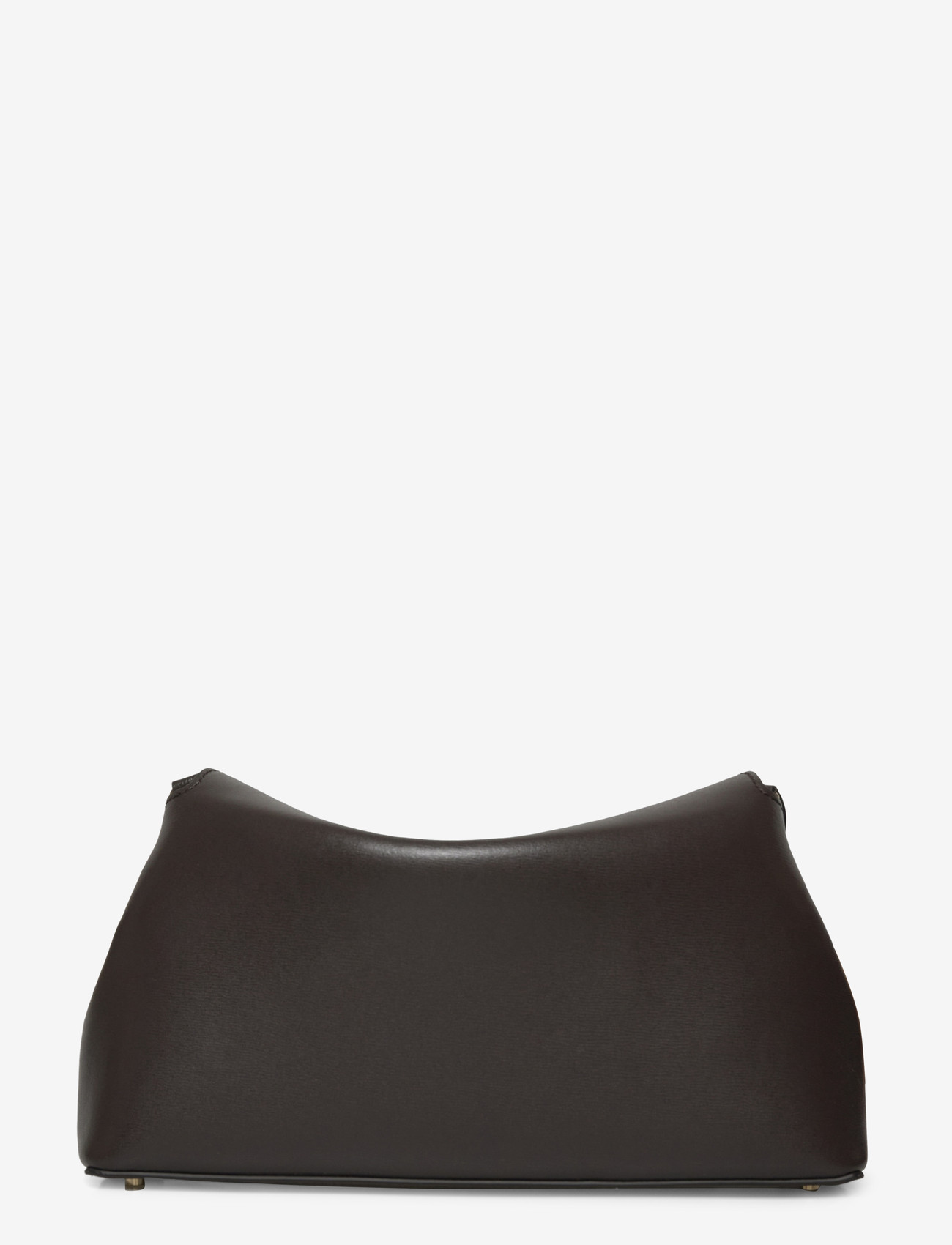TOTEME - T-Lock Small Leather Clutch - brown - 1