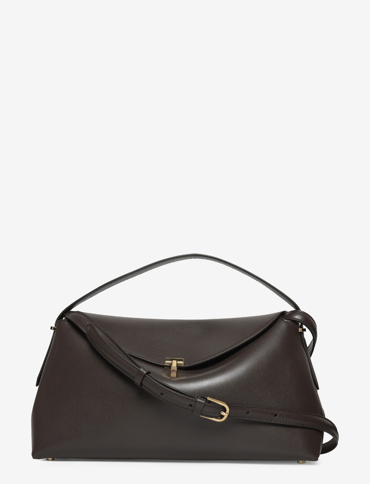 TOTEME - T-Lock Shoulder Bag - käekotid - brown - 0