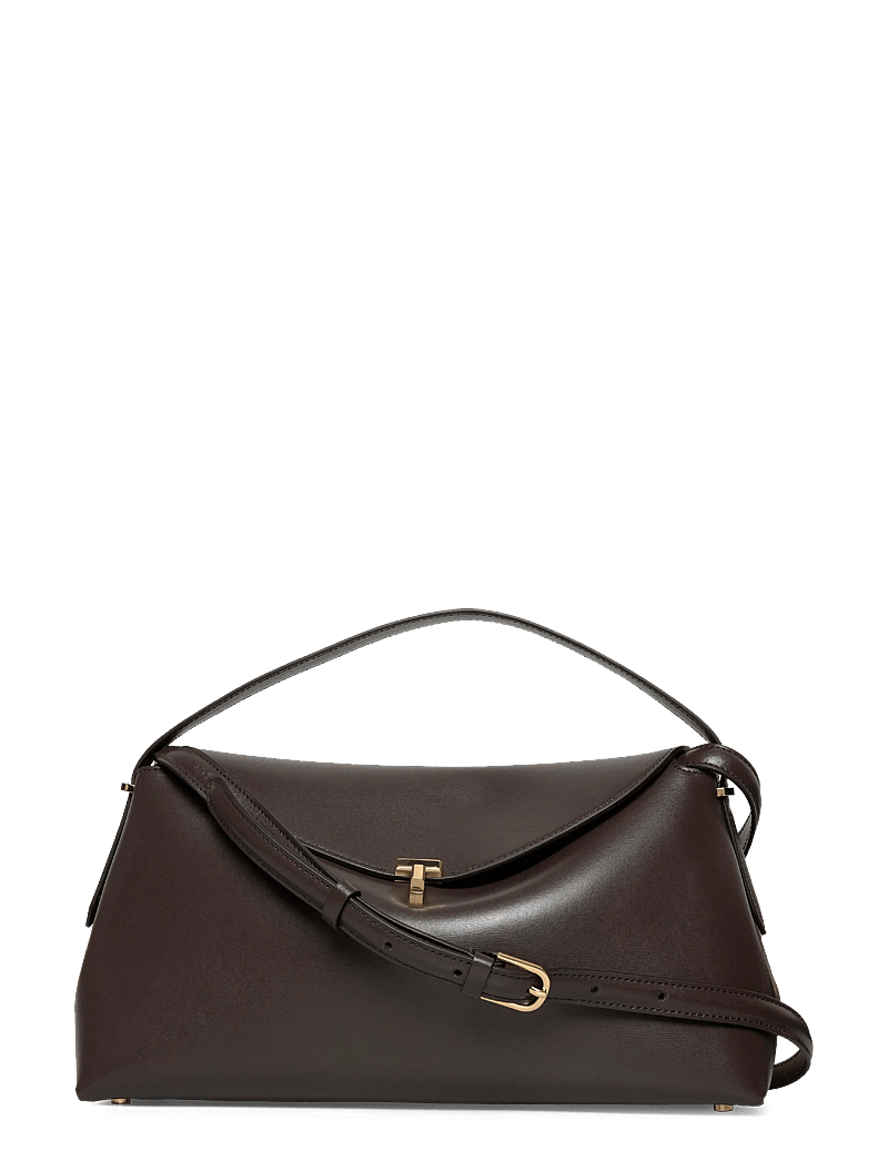 TOTEME - T-Lock Shoulder Bag - käekotid - brown - 0