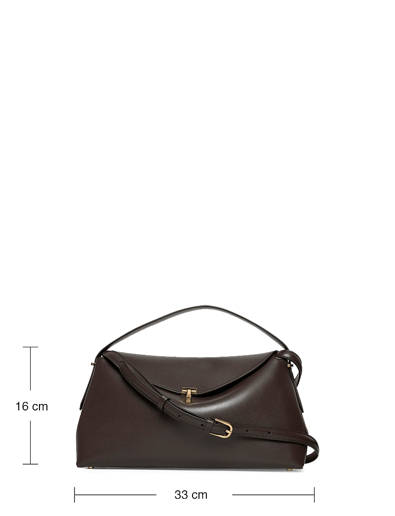 TOTEME - T-Lock Shoulder Bag - käekotid - brown - 3