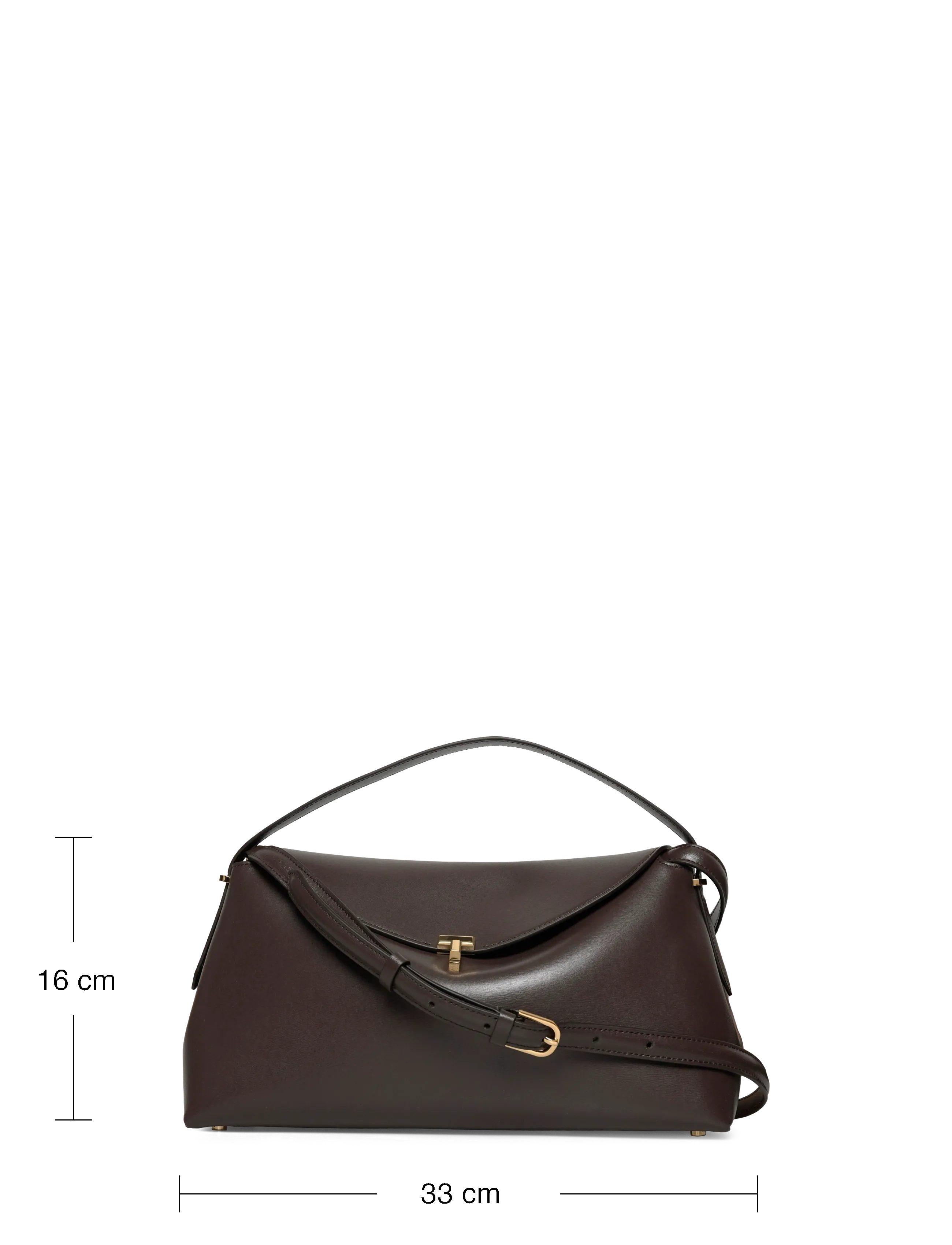 TOTEME - T-Lock Shoulder Bag - brown - 3