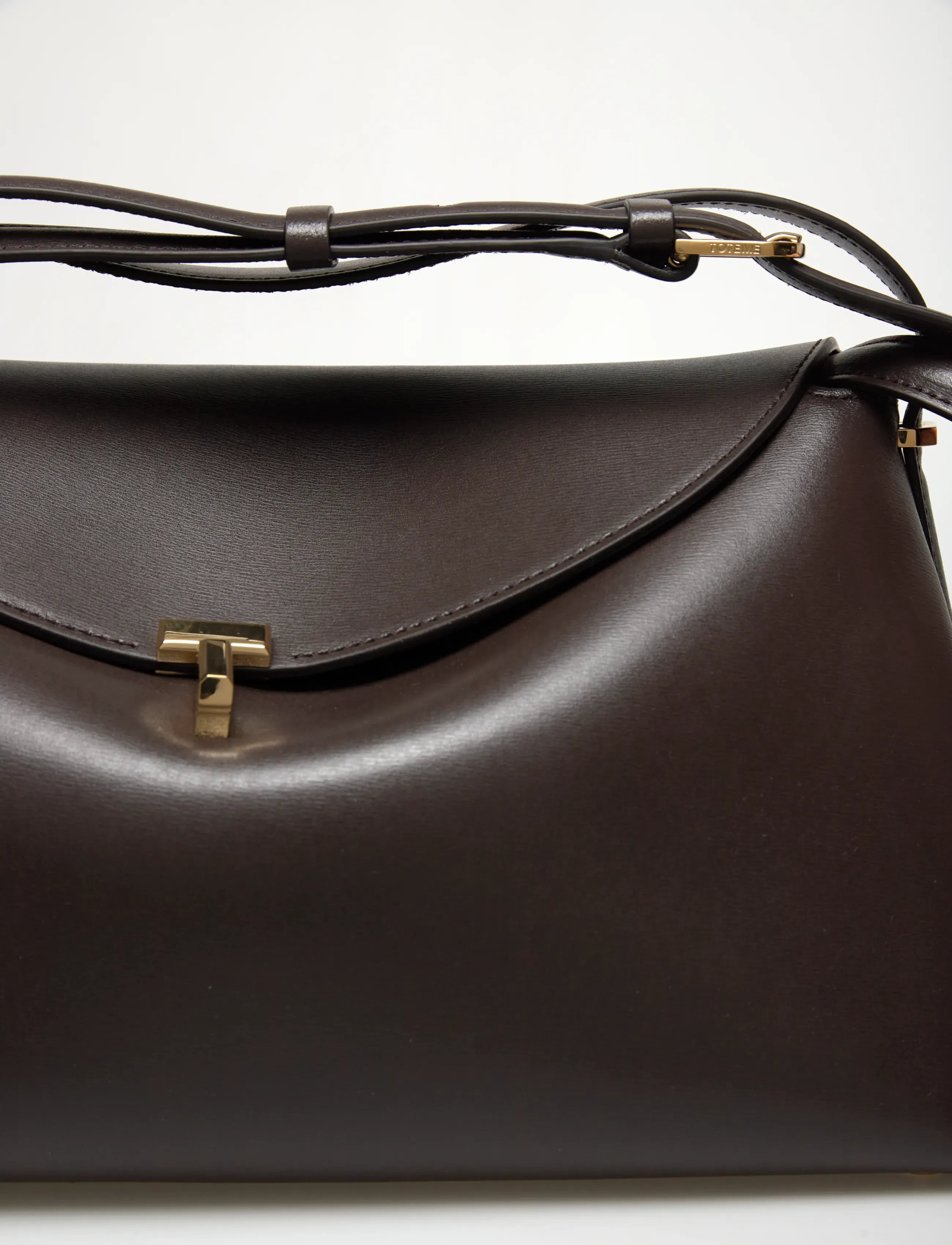 TOTEME - T-Lock Shoulder Bag - brown - 4
