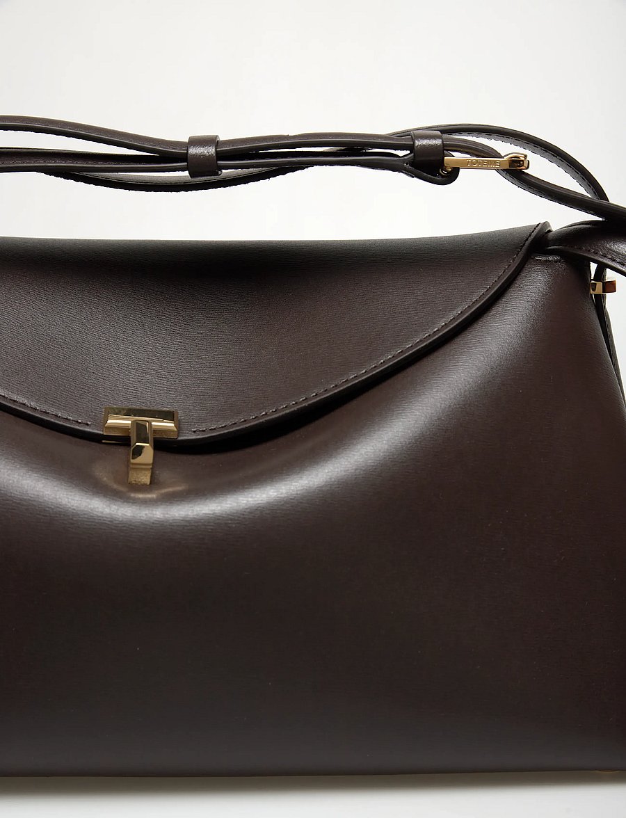 TOTEME - T-Lock Shoulder Bag - brown - 4