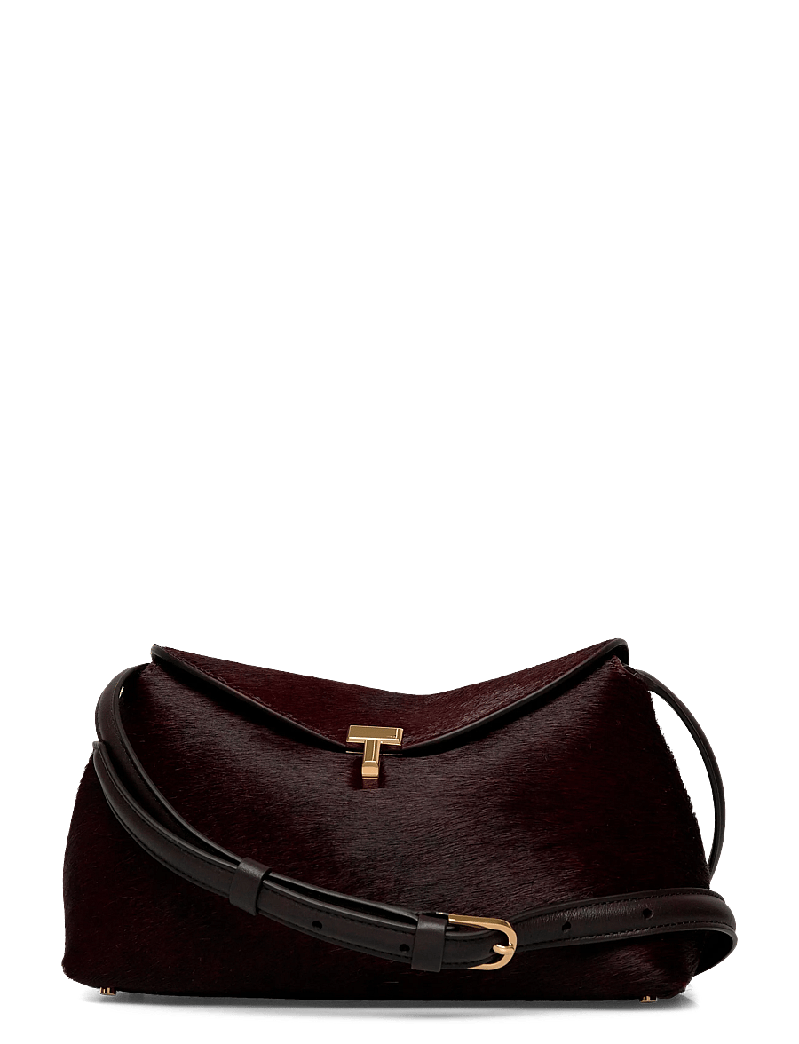 TOTEME - T-Lock Pony Hair Clutch - fashion trends - brown - 0