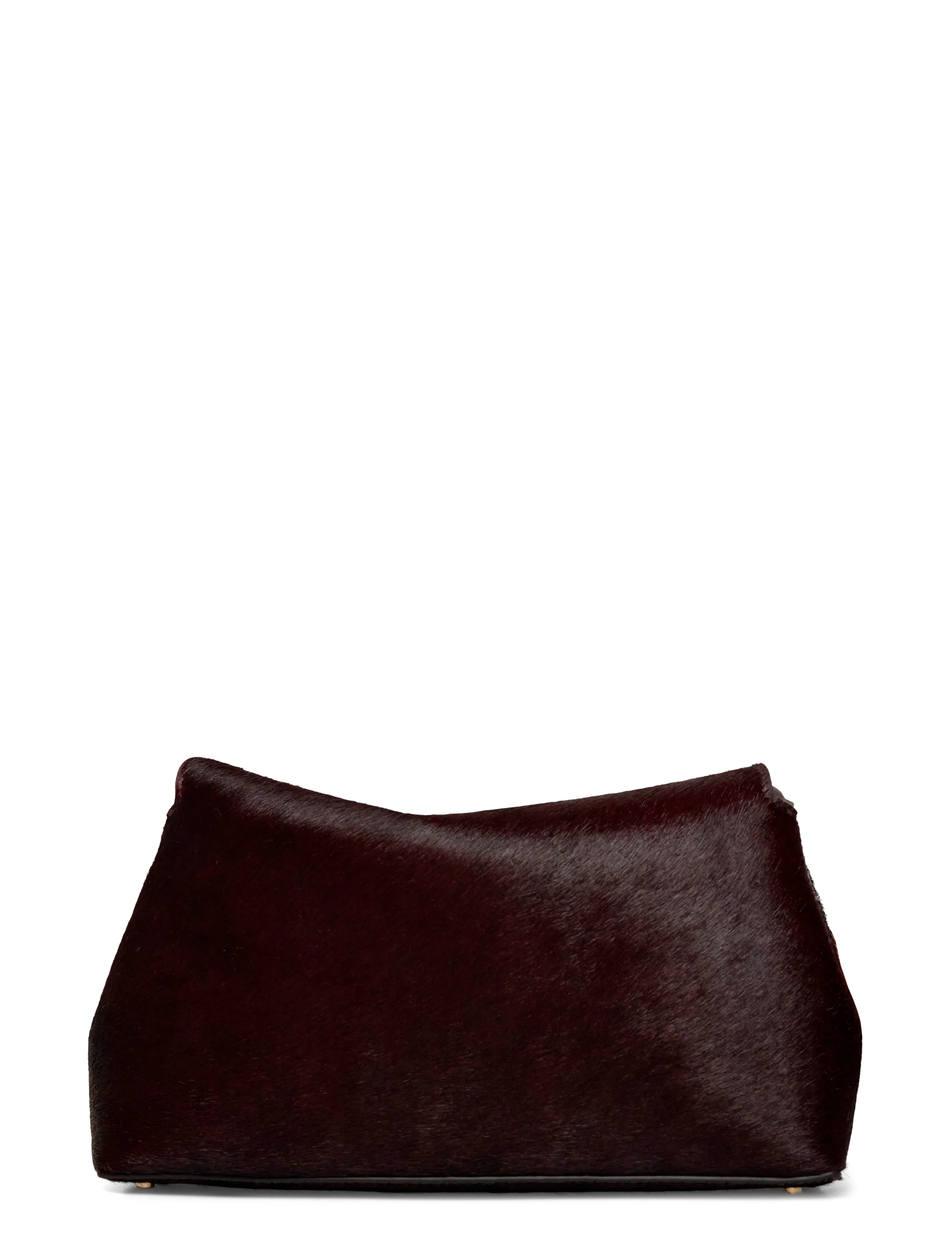 TOTEME - T-Lock Pony Hair Clutch - fashion trends - brown - 1