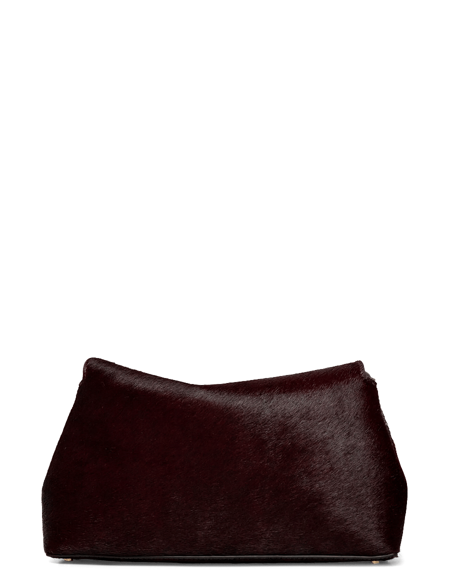 TOTEME - T-Lock Pony Hair Clutch - fashion trends - brown - 1