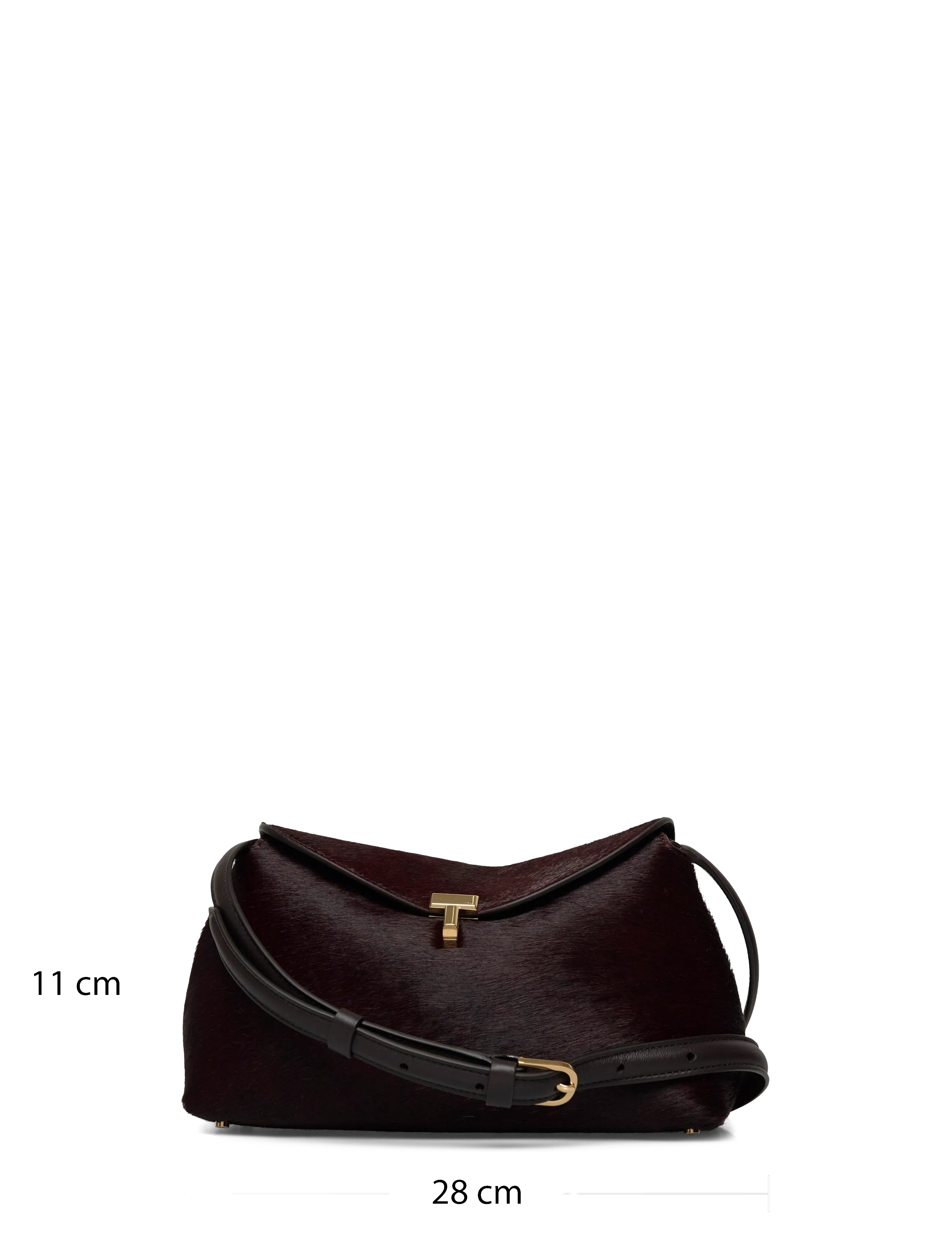 TOTEME - T-Lock Pony Hair Clutch - fashion trends - brown - 3