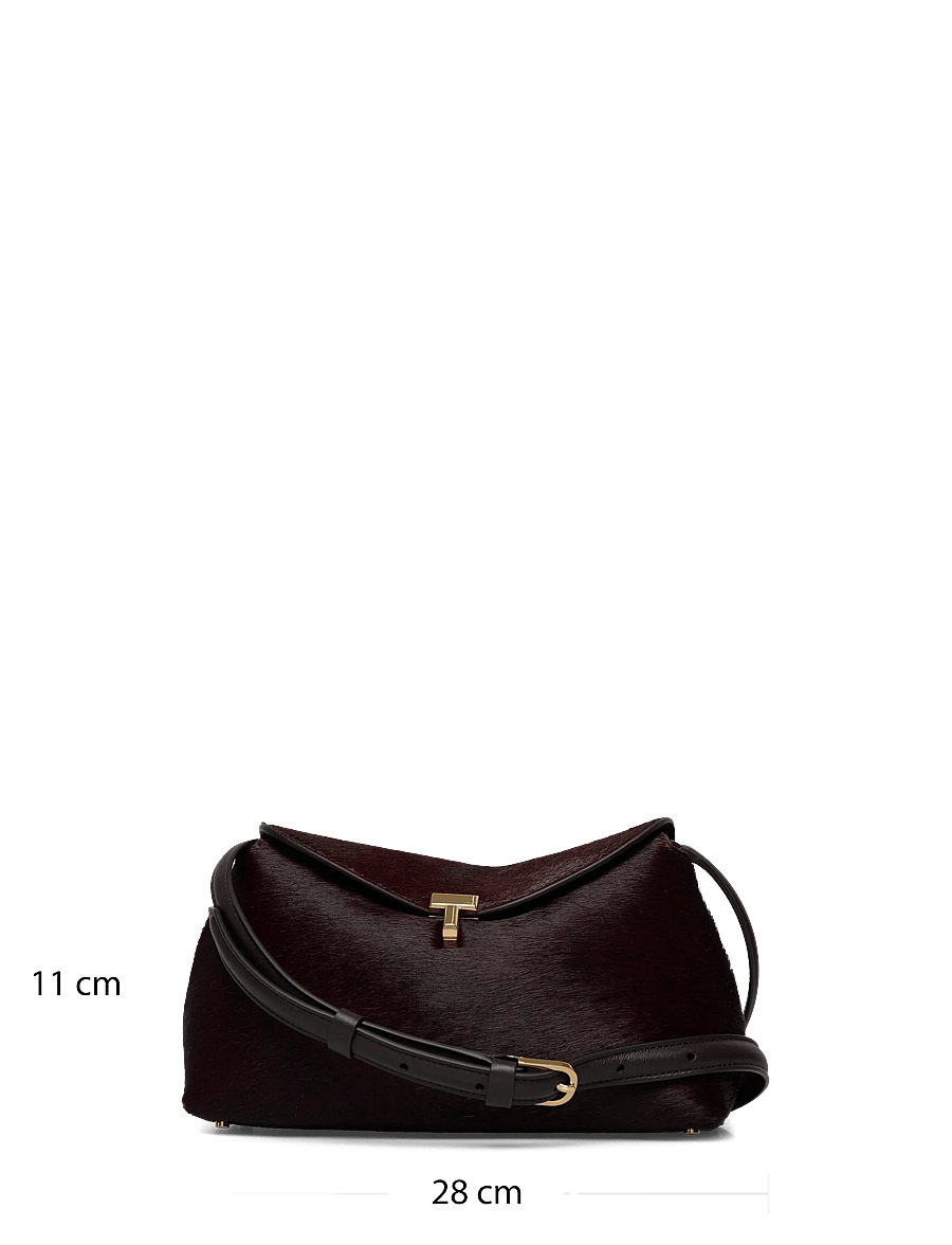 TOTEME - T-Lock Pony Hair Clutch - fashion trends - brown - 3