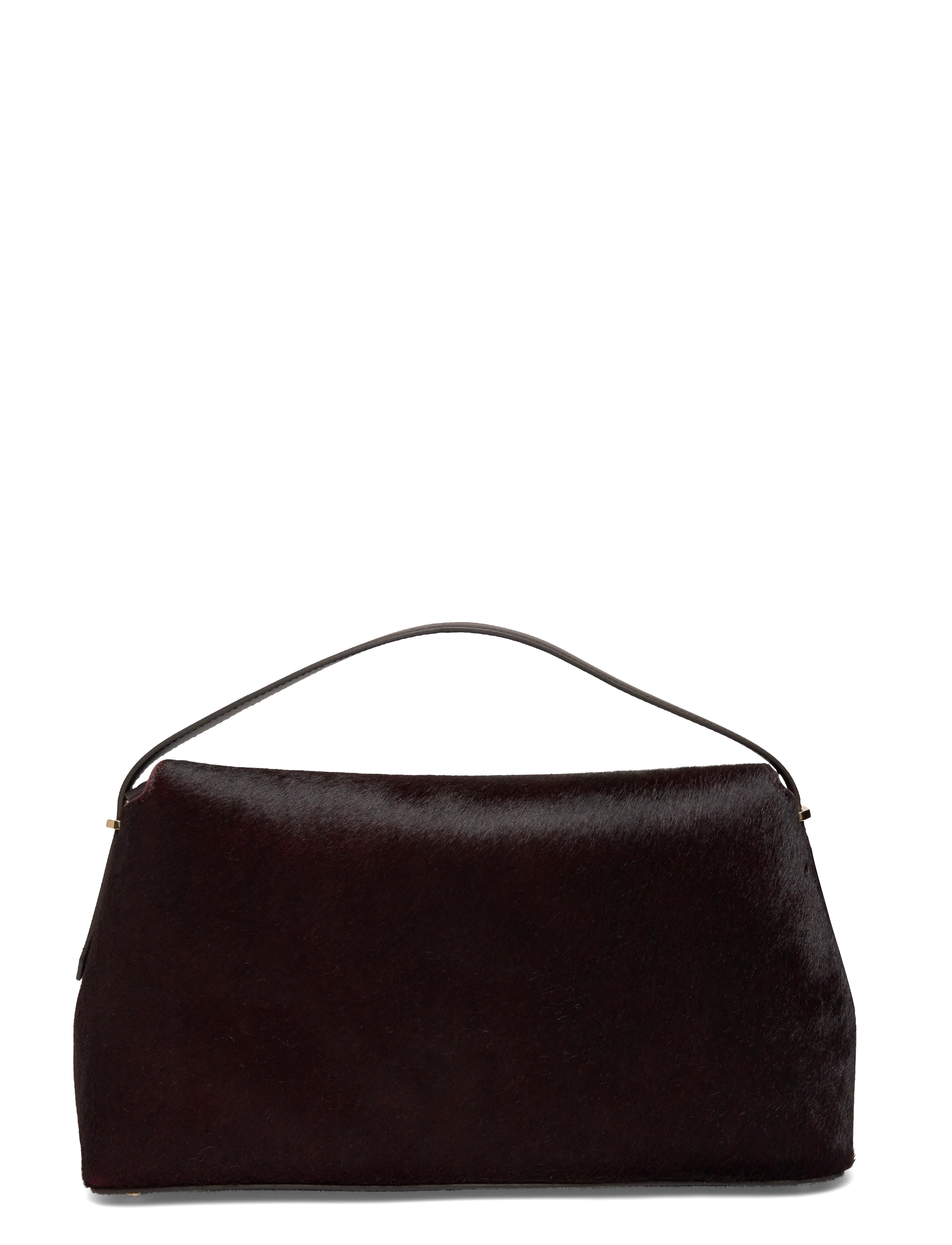 TOTEME - T Lock Pony Hair Clutch - særlige begivenheder - burgundy - 1