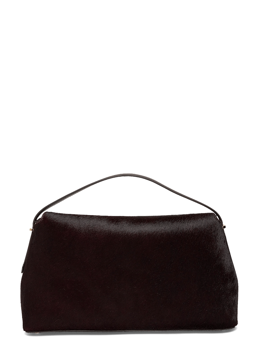 TOTEME - T Lock Pony Hair Clutch - særlige begivenheder - burgundy - 1