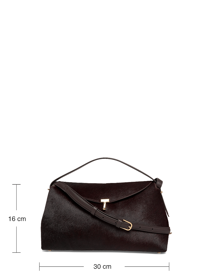 TOTEME - T Lock Pony Hair Clutch - særlige begivenheder - burgundy - 3