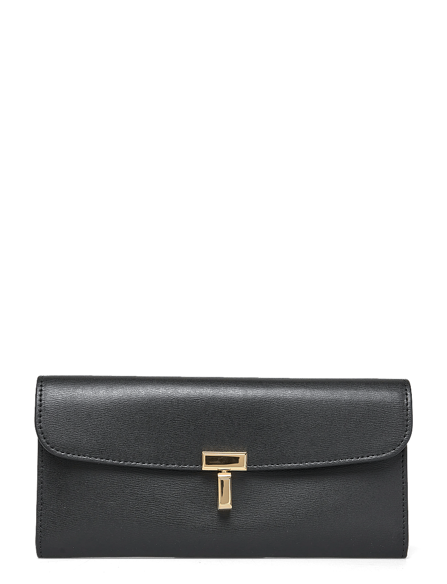 TOTEME - T Lock Fold-Over Wallet - punge - black - 0